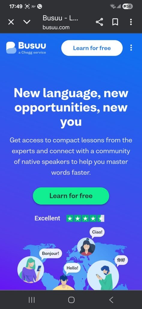 Busuu App Interface