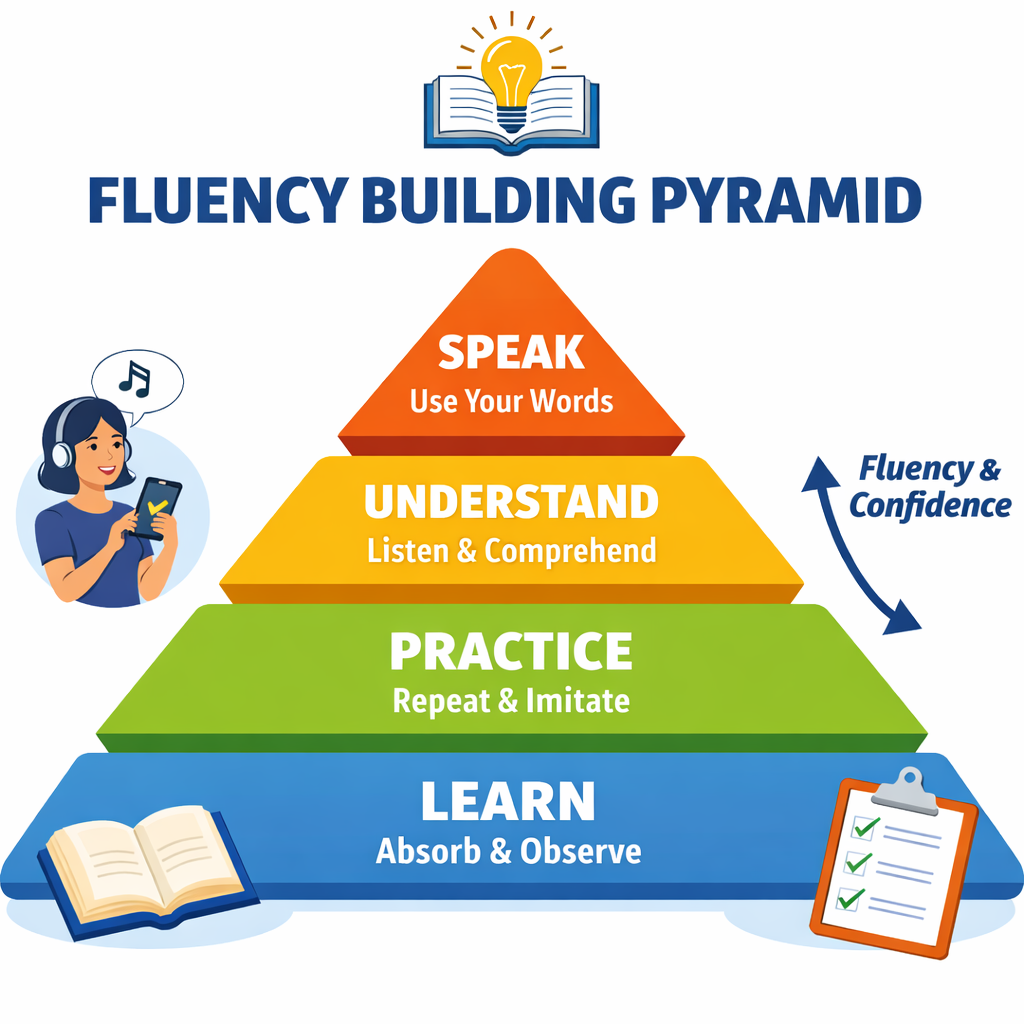 fluency building pyramid
