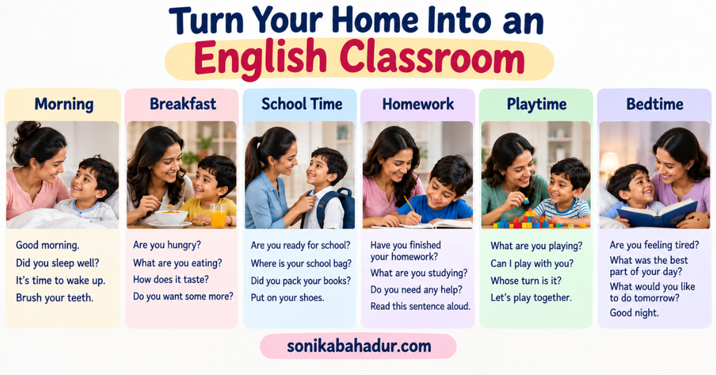15-minute English speaking practice routine for children