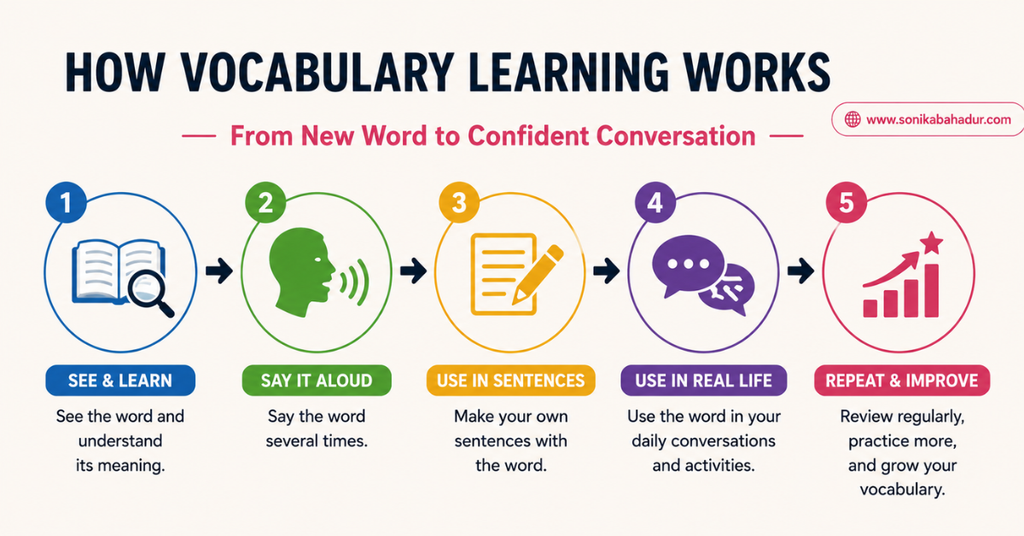 How beginners can build English vocabulary through daily practice