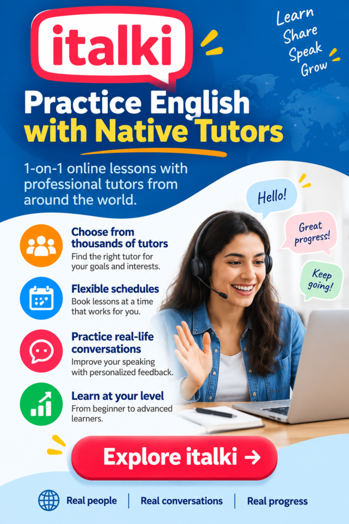 Learn English with italki Tutors