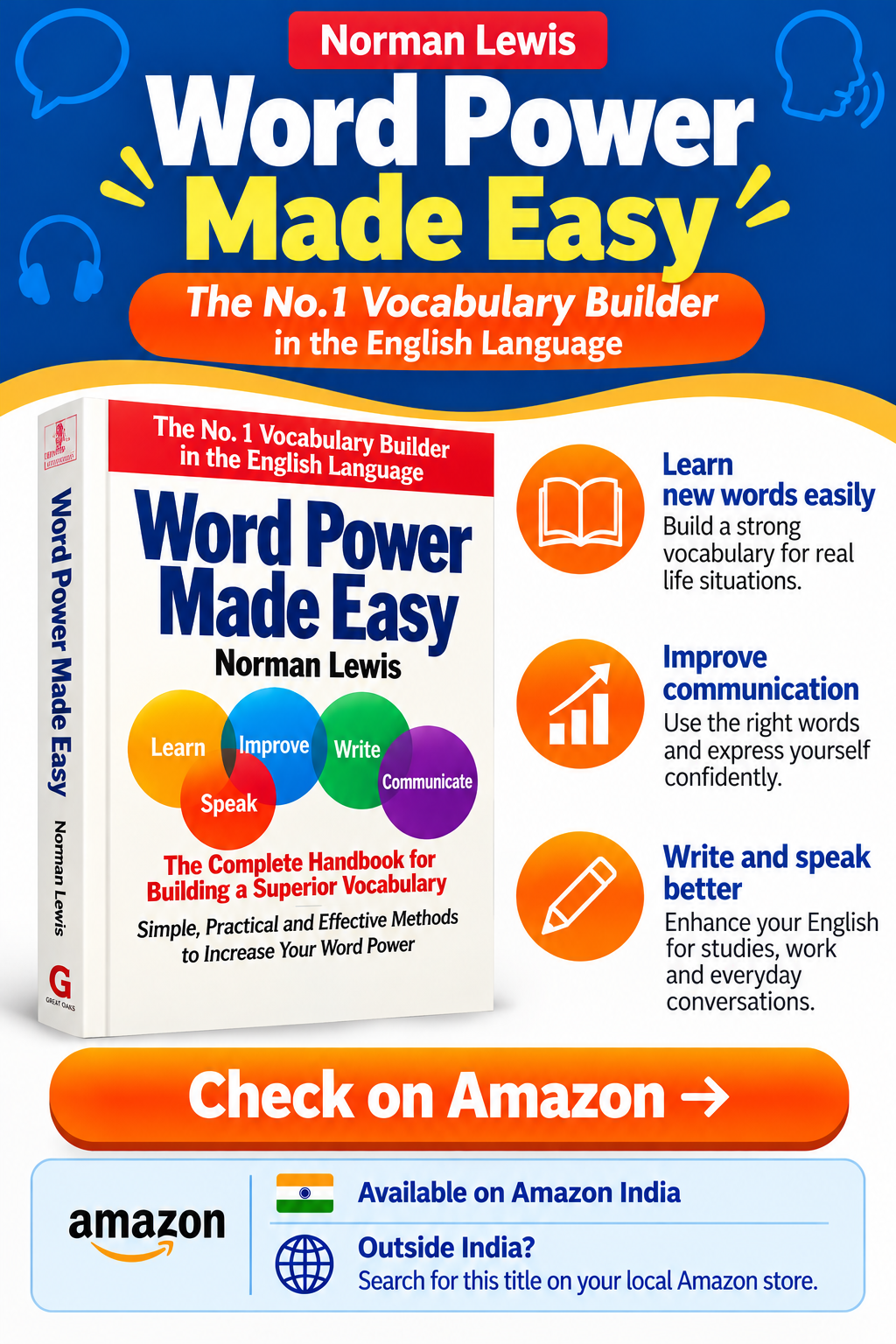 Word Power Made Easy Book
